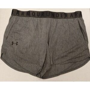 NEW Under Armour Loose Heather Charcoal Short Large